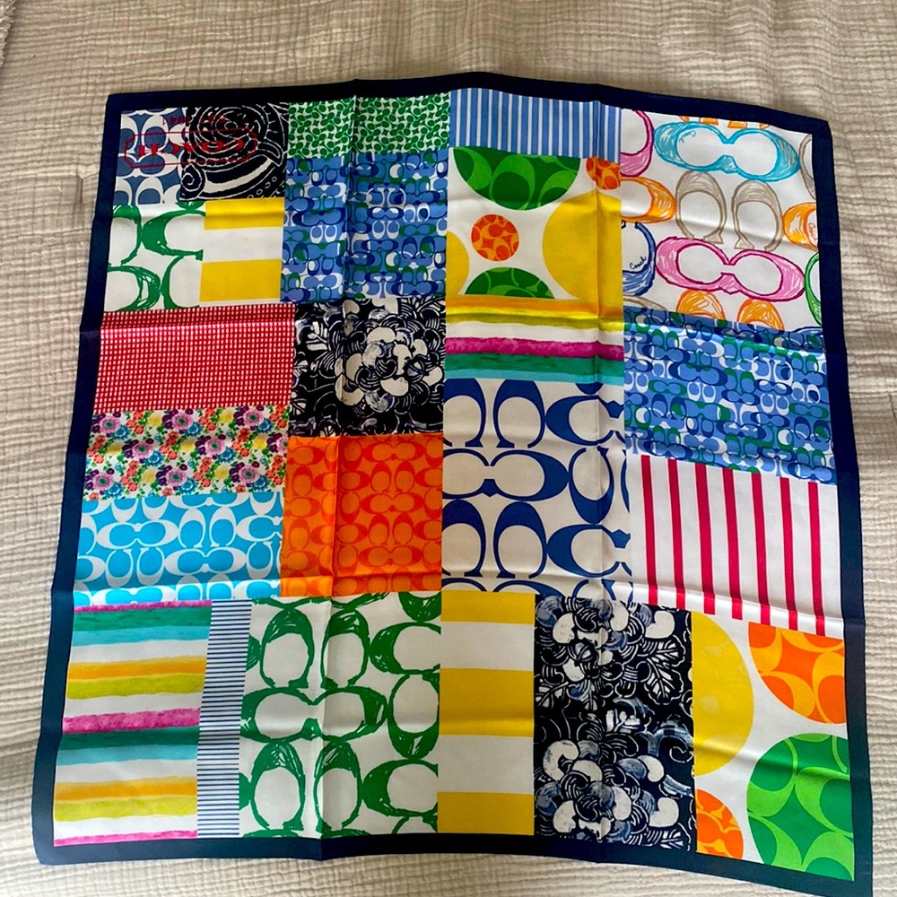 Coach Signature Patchwork Scarf